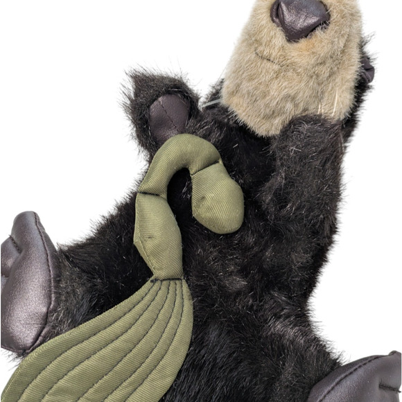 Folkmanis Sea Otter Full Body Hand Puppet With Kelp 19" Vintage Dark Brown Fur - Picture 6 of 7
